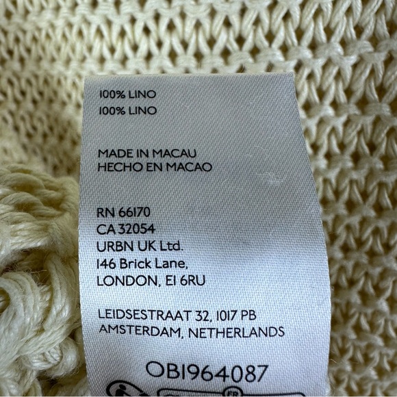 WE THE FREE Heirloom Collection Essential Linen Chunky Knit Crewneck Sweater NEW - Picture 9 of 9